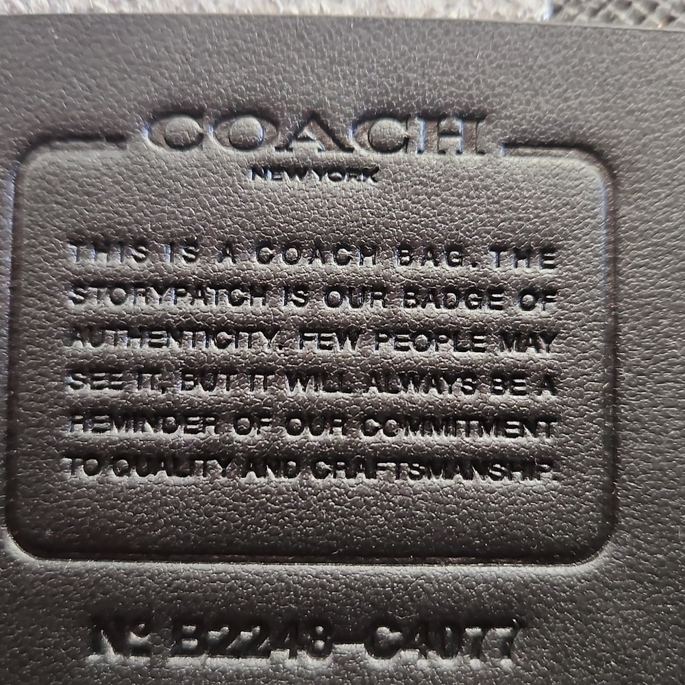 Coach Tatum Black and Red Tote Bag - Picture 9 of 15